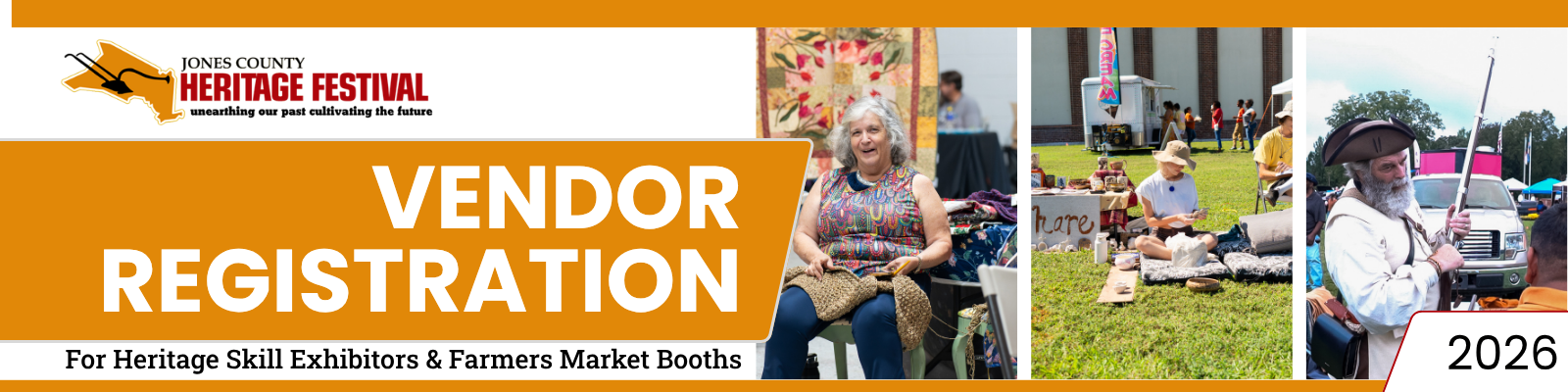 Vendor Registration for Heritage Skill Exhibitors & Farmers Market Booths